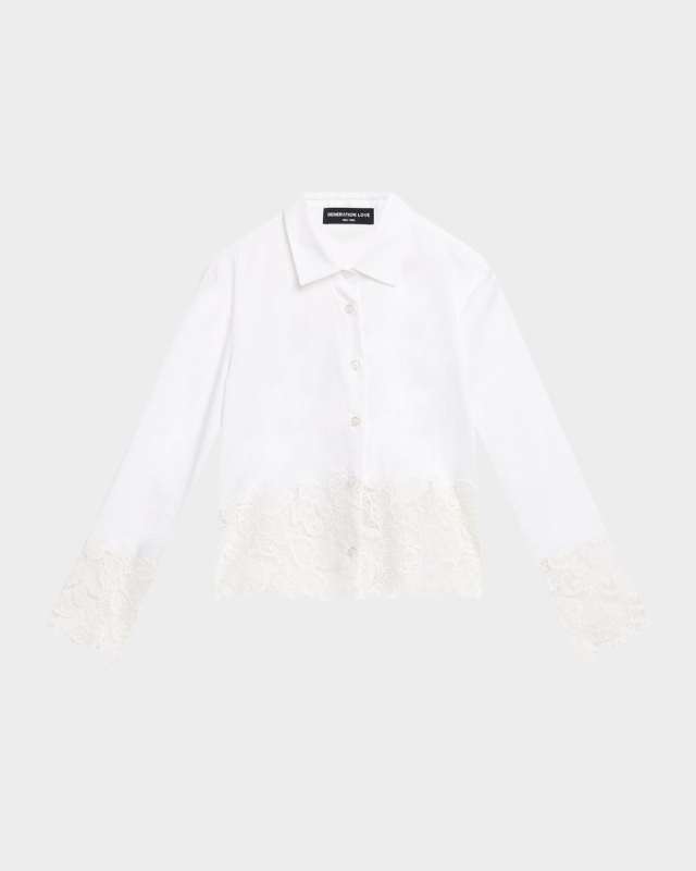 Issa Lace Combo Shirt